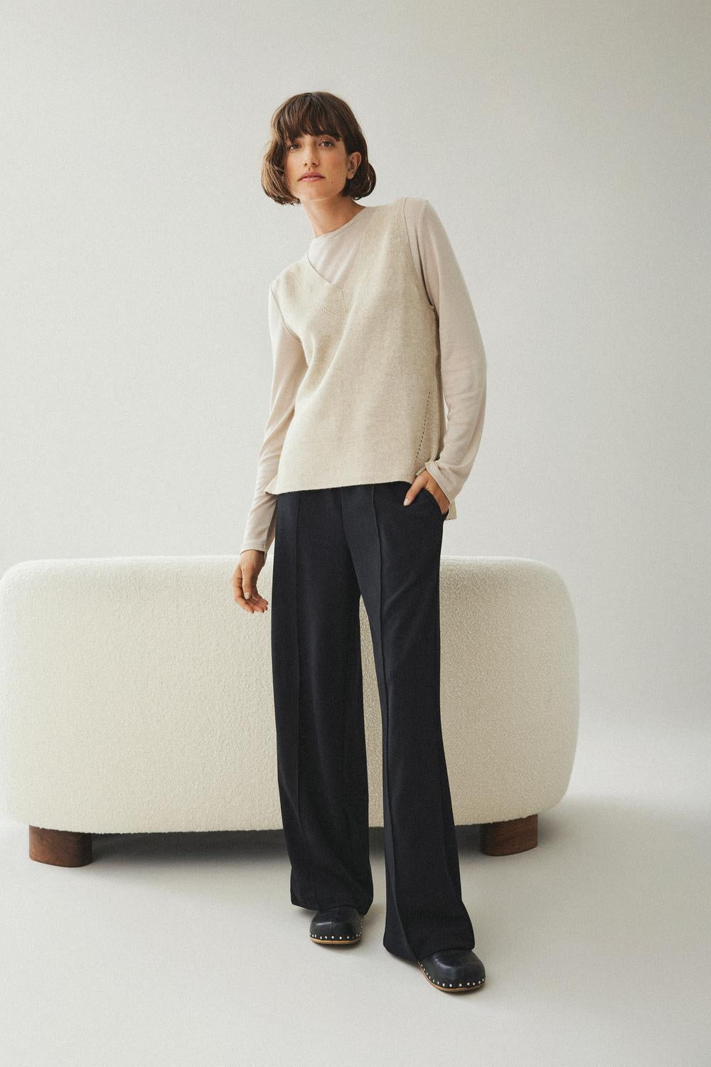 VICLUA Trousers - Black Beauty - VERO MODA & VILA Bergvik